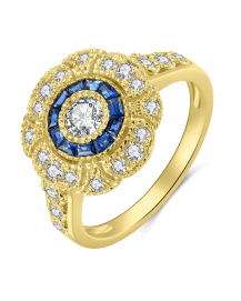SAPPHIRE DIAMOND RING (TR4018)