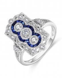 SAPPHIRE DIAMOND RING (TR4029)