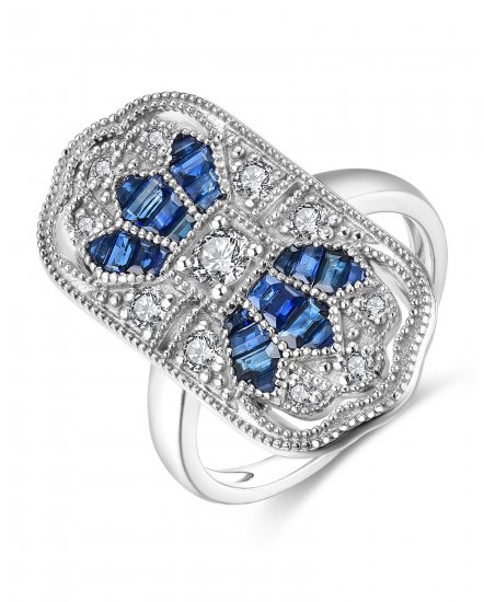 SAPPHIRE DIAMOND RING (TR4042)