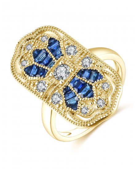 SAPPHIRE DIAMOND RING (TR4042)