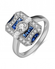 SAPPHIRE DIAMOND RING (TR4048)