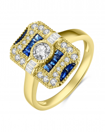 SAPPHIRE DIAMOND RING (TR4048)