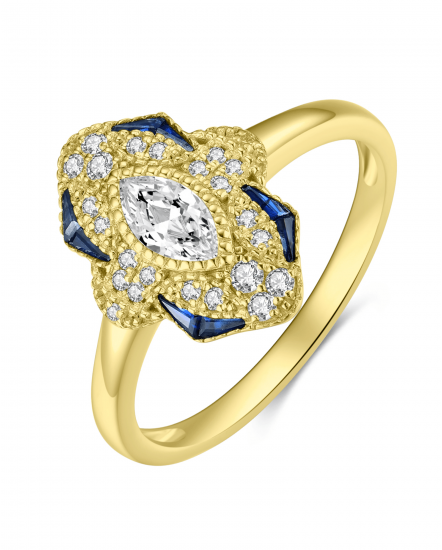 SAPPHIRE DIAMOND RING (TR4058)