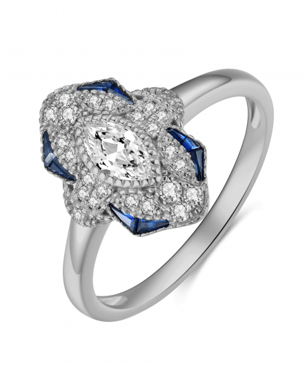 SAPPHIRE DIAMOND RING (TR4058)