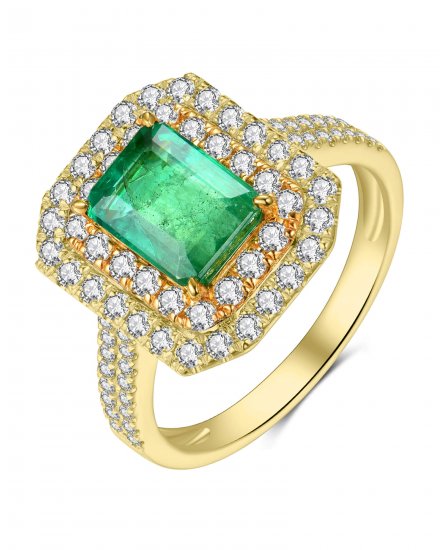EMERALD CUT DIAMOND RING (TR4112)