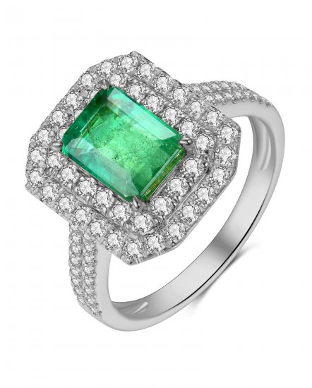 EMERALD CUT DIAMOND RING (TR4112)