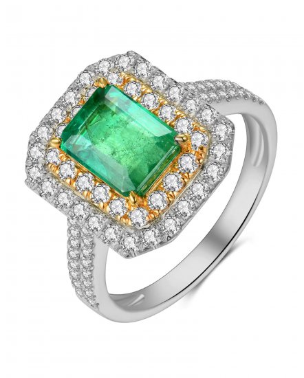 EMERALD CUT DIAMOND RING (TR4112)
