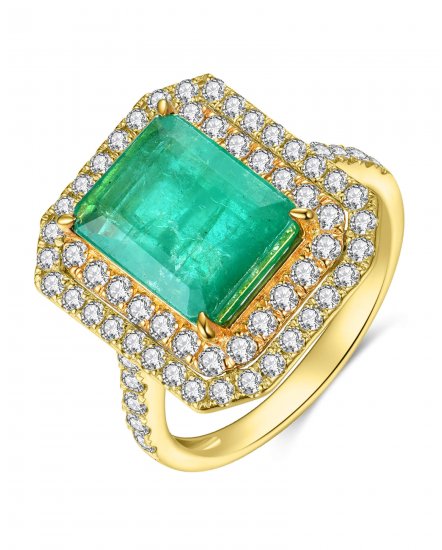 EMERALD CUT DIAMOND RING (TR4113)