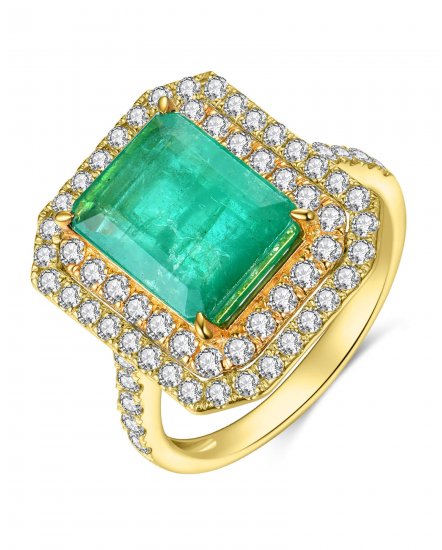 EMERALD CUT DIAMOND RING (TR4113)