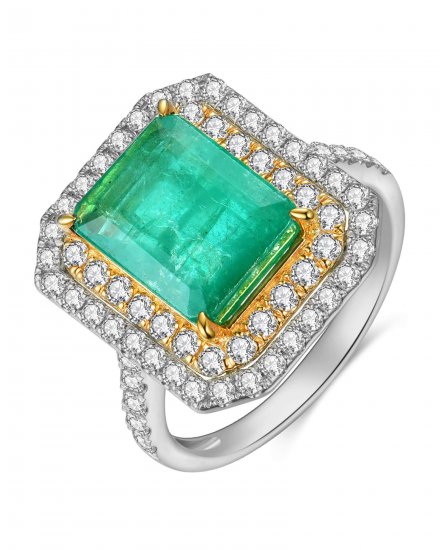 EMERALD CUT DIAMOND RING (TR4113)