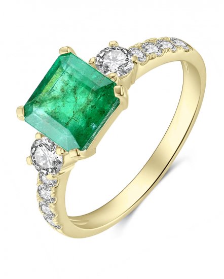 EMERALD CUT DIAMOND RING (TR4125)