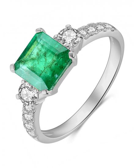 EMERALD CUT DIAMOND RING (TR4125)