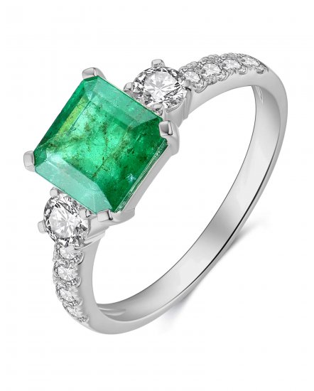 EMERALD CUT DIAMOND RING (TR4125)