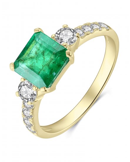 EMERALD CUT DIAMOND RING (TR4125)