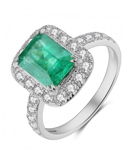 EMERALD CUT DIAMOND RING (TR4138)