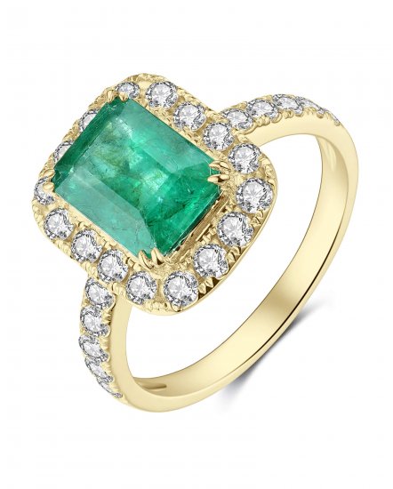 EMERALD CUT DIAMOND RING (TR4138)
