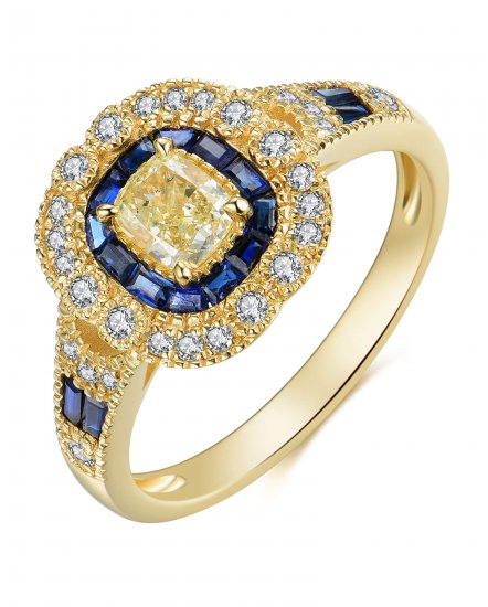 SAPPHIRE DIAMOND RING (TR4160)