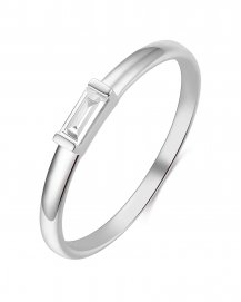 BAGUETTE SOLITAIRE DIAMOND RING (TR4193)