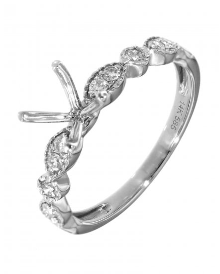 SEMI MOUNT DIAMOND ENGAGEMENT RING (TR4247)