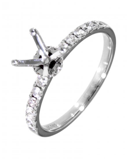 SEMI MOUNT DIAMOND ENGAGEMENT RING (TR4248)