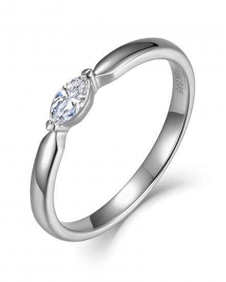 MARQUISE SOLITAIRE DIAMOND RING (TR4373)