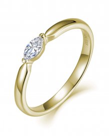 MARQUISE SOLITAIRE DIAMOND RING (TR4373)