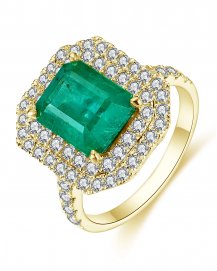 EMERALD CUT DIAMOND RING (TR4495)