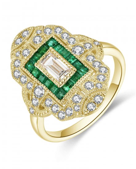 EMERALD DIAMOND RING (TR4646)