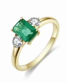 EMERALD CUT DIAMOND RING (TR4653)