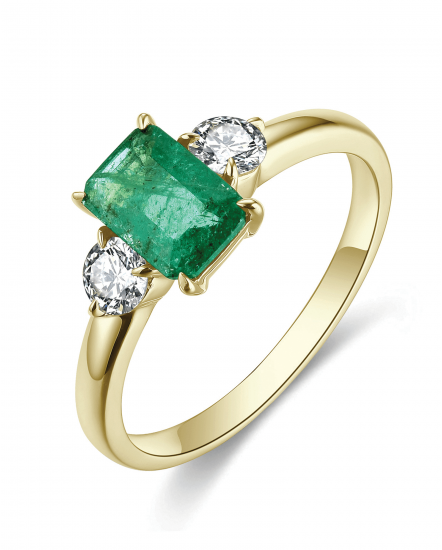 EMERALD CUT DIAMOND RING (TR4653)