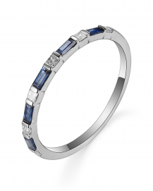 BAGUETTE SAPPHIRE DIAMOND BAND (TR4839)