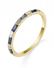 BAGUETTE SAPPHIRE DIAMOND BAND (TR4839)