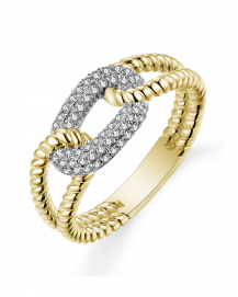 LINK STYLE DIAMOND RING (TR4863)