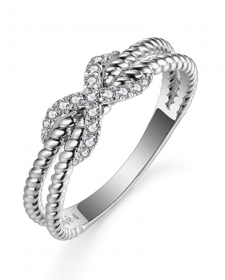 INFINITY STYLE DIAMOND RING (TR4895)