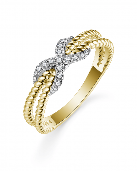 INFINITY STYLE DIAMOND RING (TR4895)