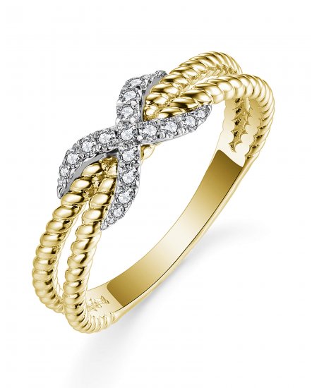 INFINITY STYLE DIAMOND RING (TR4895)