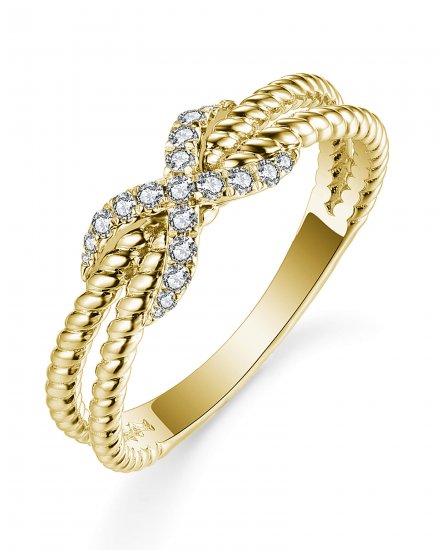 INFINITY STYLE DIAMOND RING (TR4895)