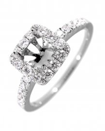 SEMI MOUNT DIAMOND ENGAGEMENT RING (TR489A)