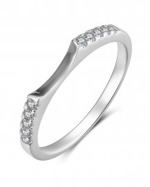 CURVED STYLE DIAMOND BAND (TR489B)
