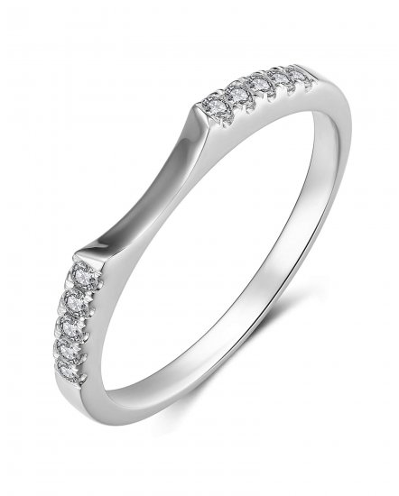 CURVED STYLE DIAMOND BAND (TR489B)