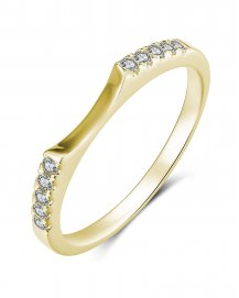 CURVED STYLE DIAMOND BAND (TR489B)