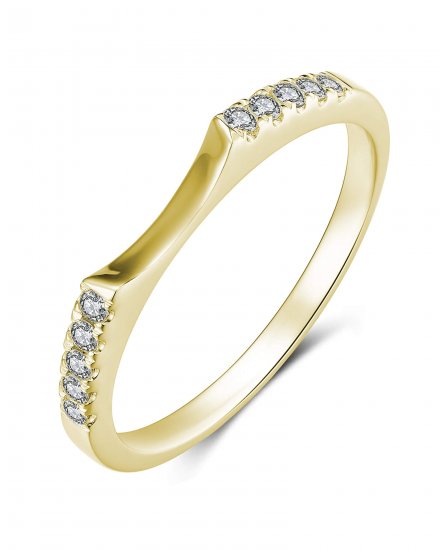 CURVED STYLE DIAMOND BAND (TR489B)