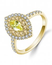 MULTI TONE MARQUISE DIAMOND ENGAGEMENT RING (TR5008)