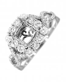 SEMI MOUNT DIAMOND ENGAGEMENT RING (TR521)
