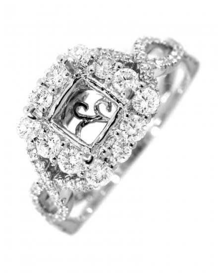 SEMI MOUNT DIAMOND ENGAGEMENT RING (TR521)