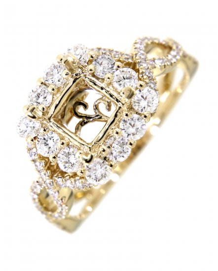 SEMI MOUNT DIAMOND ENGAGEMENT RING (TR521)