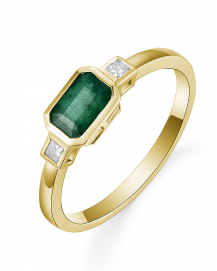 EMERALD CUT DIAMOND RING (TR5250)