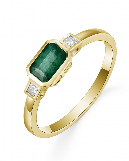 EMERALD CUT DIAMOND RING (TR5250)