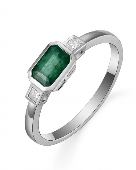 EMERALD CUT DIAMOND RING (TR5250)