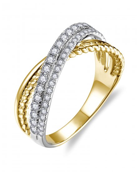CRISS CROSS STYLE DIAMOND BAND (TR5421)
